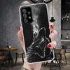 Angry Animal Wolf Fierce Soft Phone Case For Samsung Galaxy A13 A14 A15 A16 A17 A53 A54 A55 A56 A57 A33 A34 A35 A36 A37 A23 A24