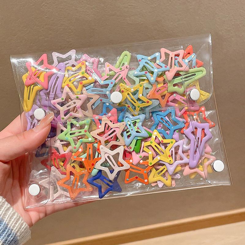 

10pcs/pack Colorful Star BB Hair Clips Women Girls Cute Metal Star Hairpin Side Barrettes Hair Clip Headwear Hair Accessories