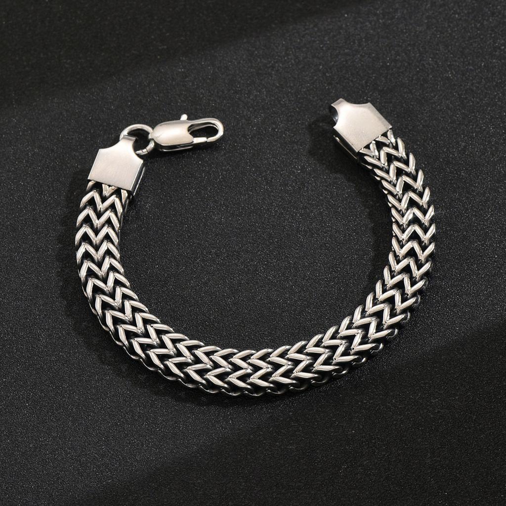 Good Cuban Link Bracelets Retro Unique Bracelet Men Daily Versatile Stainless Steel Jewelry Made In China ALN25123158