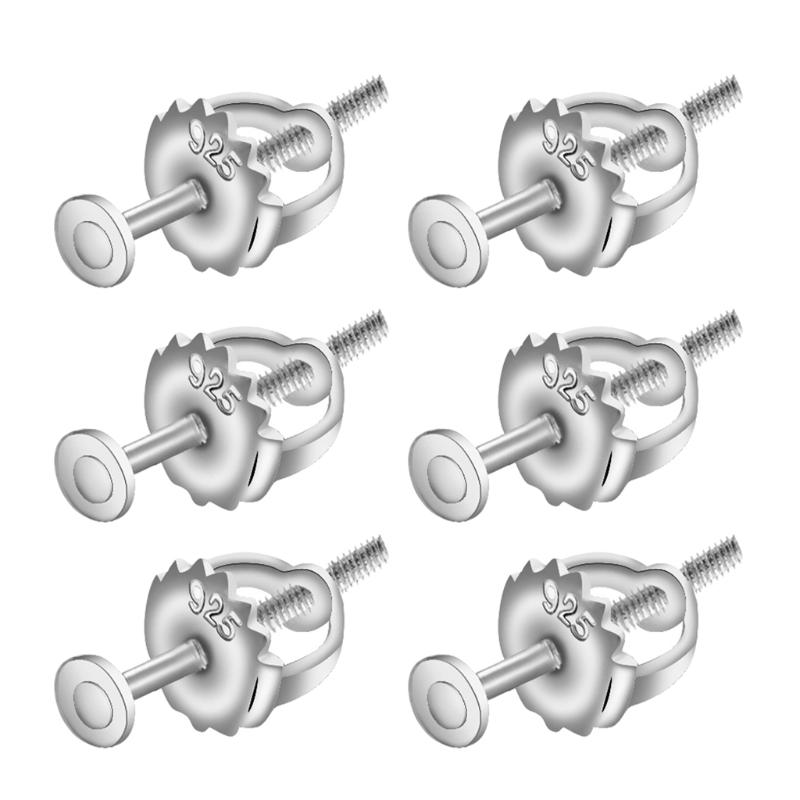 Stainless Steel Screwbacks Earring Backs Replacements for Posts Earring Backings Secure for Studs Hypoallergenic Locking