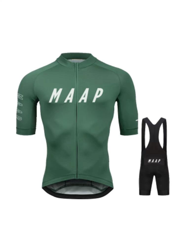 MAAP Quick-Dry Short Sleeve Cycling Jersey - Breathable Milk Silk for Mountain & Road Biking