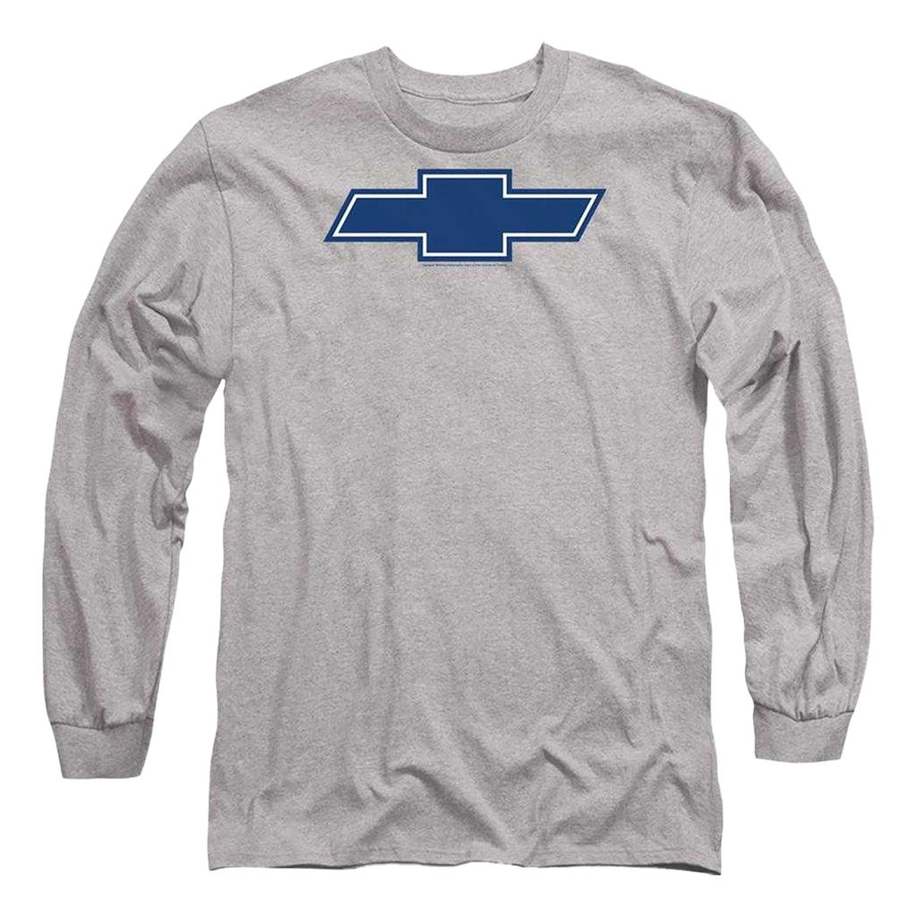 Chevrolet Unisex Adult Simple Vintage Bowtie Heather Long-Sleeved T-Shirt