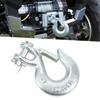 Cârlig cu clemă și siguranță 5/16 inch Oțel carbon rezistent Cârlig de tractare pentru remorcă Troliu