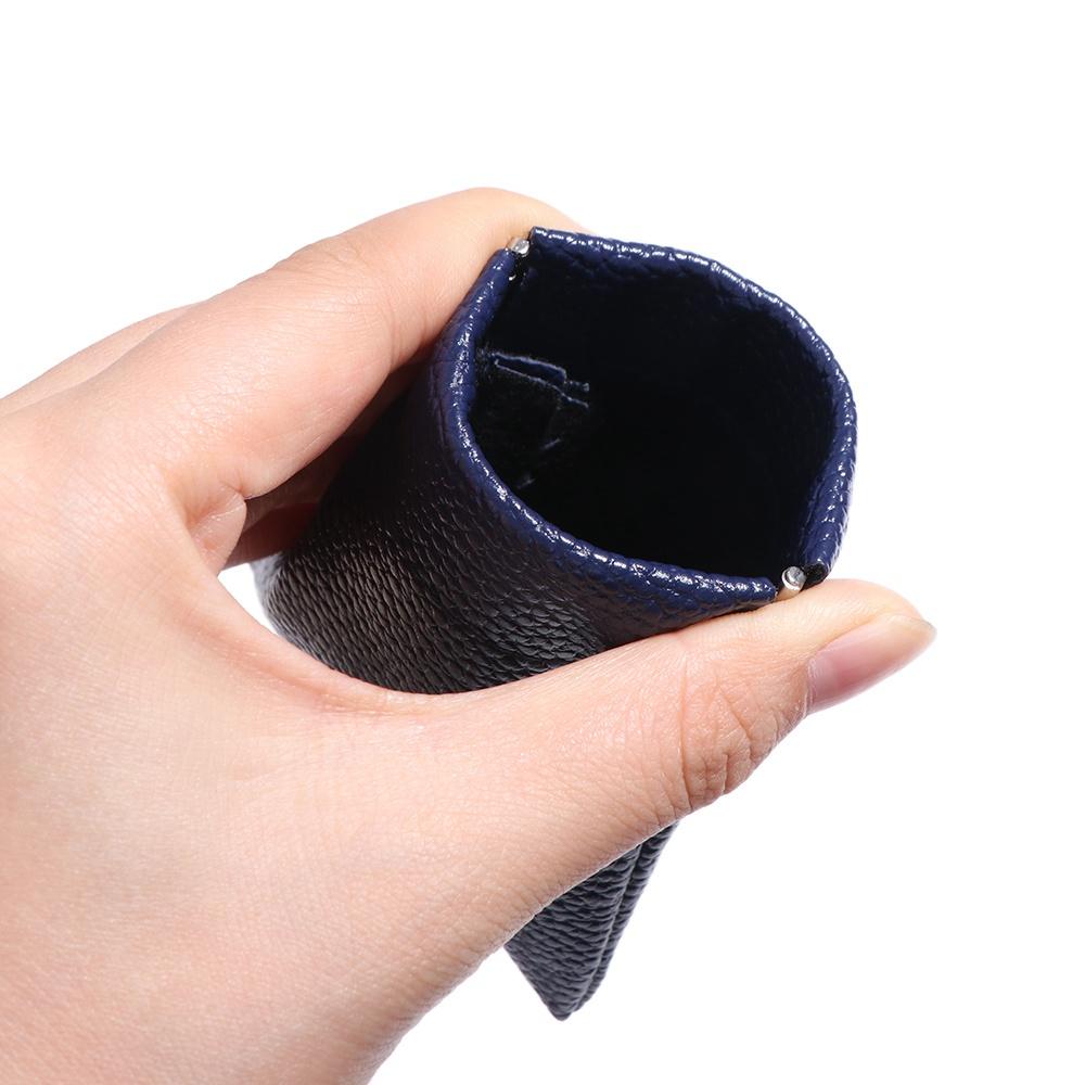 Waterproof Leather Makeup Coin Purse Self-closing Mini Makeup Bag  Jewelry Packing