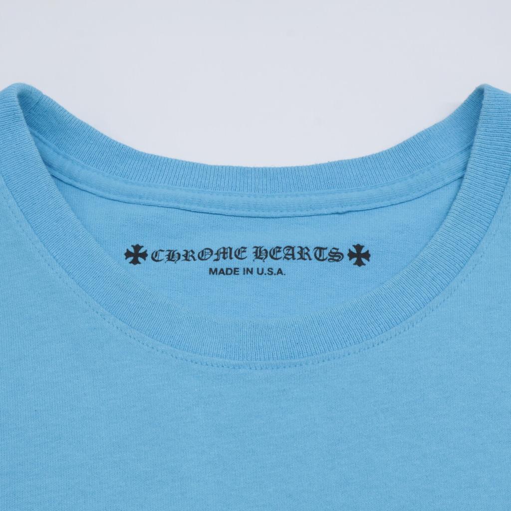CHROME HEARTS XMatty boy Matty Boy [24Edelstahl] Brandneu Kurzarm T-Shirt Oberteile XXL blauGebraucht