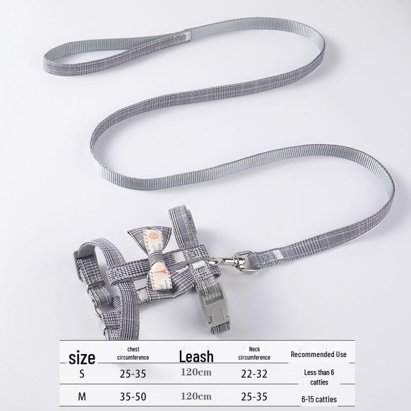 Denim Wear-Resistant Dog Leash & Harness for Small Dogs and Cats