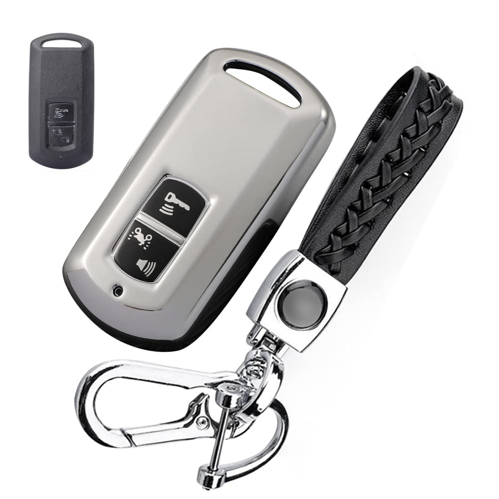 [LETINGFAR] Key Case for Honda Smart Key Case Key Cover honda серебряный