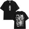 Anime Demon Slayer Kibutsuji Muzan Graphic Print T Shirts Men Women Cartoon Fashion Oversized Tshirt Mens 100 Cotton Tshirts