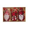 3 Pcs Christmas Gnome Ornaments Vintage Gnome Elf Wooden Hanging Decoration for Holiday Xmas Party Supplies