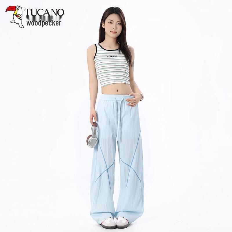 Tucano Women's Summer Quick-Dry Ice Silk Wide-Leg Pants