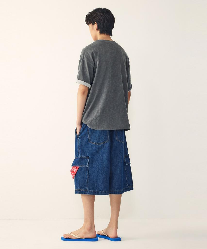 STUDIO TOMBOY [Men] Bermuda Cargo Denim Pants_Dark Blue 9156262323