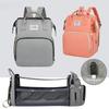 Bolsa de mamá plegable, cama de cuna plegable portátil y ligera, mochila para bebé de gran capacidad, bolsa de salida para mamá