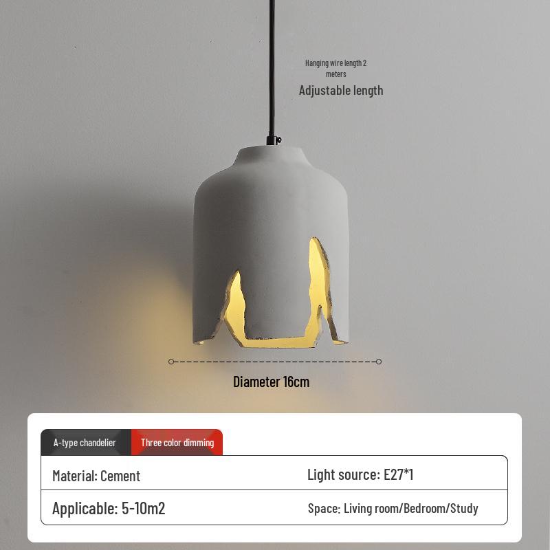 Wabi-Sabi Zen Pendant Light: Retro & Artistic Design for Restaurants, Living Rooms, and Bedrooms