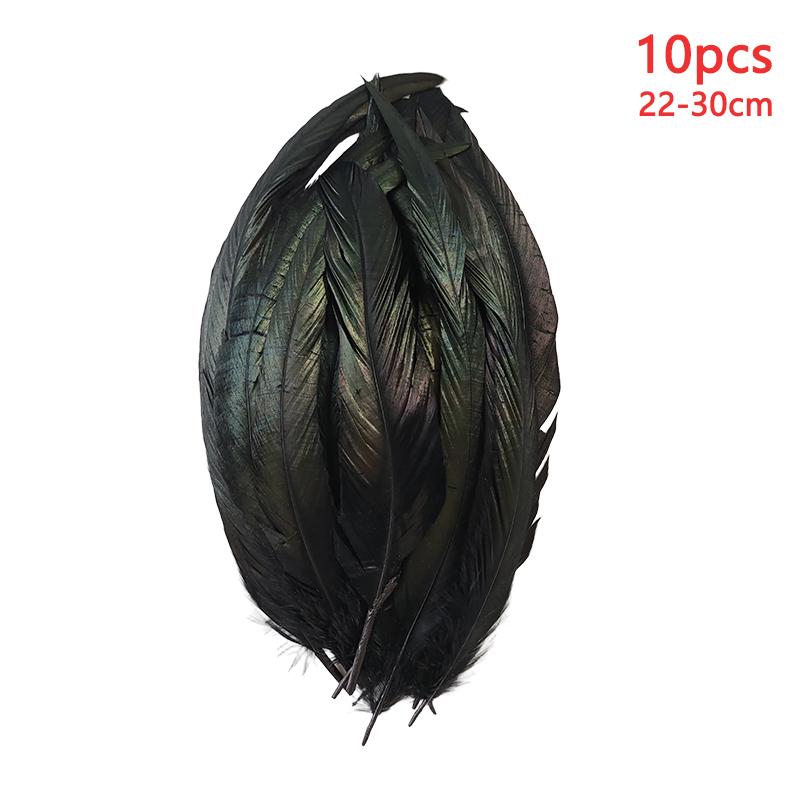 20-30 cm Dlouhá Černá Pírka Pro Řemesla Krůtí 10 ks Plumas Dekorace Velké Bažantí Ocas Piume Klobouk Vázy Karneval Dům Zakřivená
