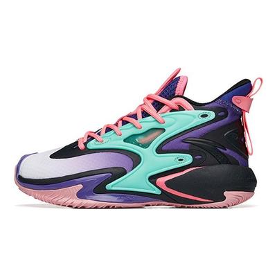 Youth  Kids Basketball Series Mid-Top Basketball Shoes Kids Basketball Shoes Purple Black 312231116-4