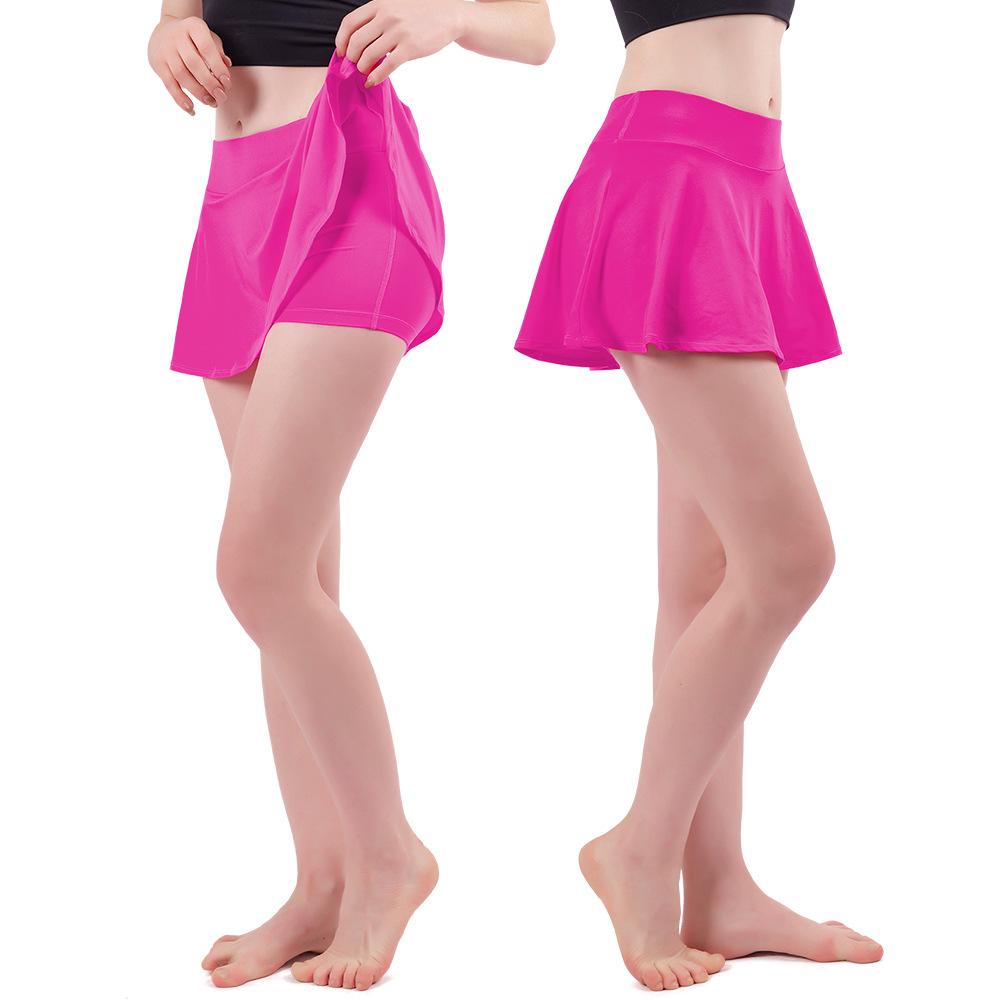 Women's Breathable Tennis Skirt with Inner Shorts Lightweight Sport Skorts for Running Yoga Fitness Outdoor Activities Pants