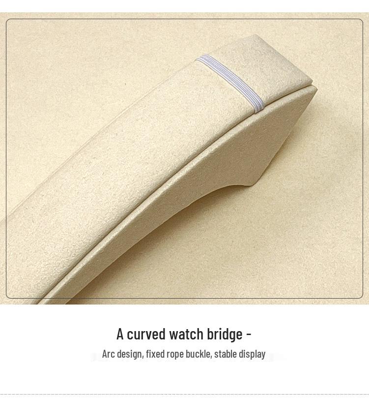 Elegant Tiered Watch Display Stand with Pillow Bag and Metal Tray for Photography