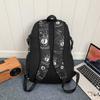 School bag male ins trendy cool high school student style personalized graffiti middle back