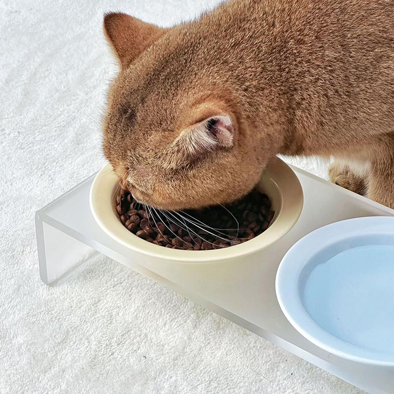 Ceramic Pet Cat Bowl Pet Drinking Water Feeding Bowl Ceramics Cat Food Dog Food Utensils Cat Dog Pet Supplies Accessories
