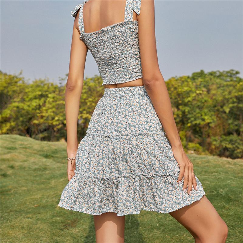 Buy Bohemian Style Women Fashion High Waist Floral Printed Summer