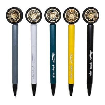 Maydahui 5pcs Novelty Tire Ballpoint Pens, 0.5mm Smooth Writing, Cute & Fun Stress Relief Pens for Office, School, Kids, Gifts