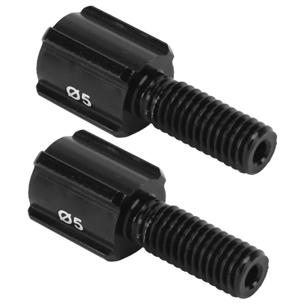 10pcs Black Brake Cable Screw Aluminium Alloy Thumb Shifter Adjuster Screw  Cycles Accessories