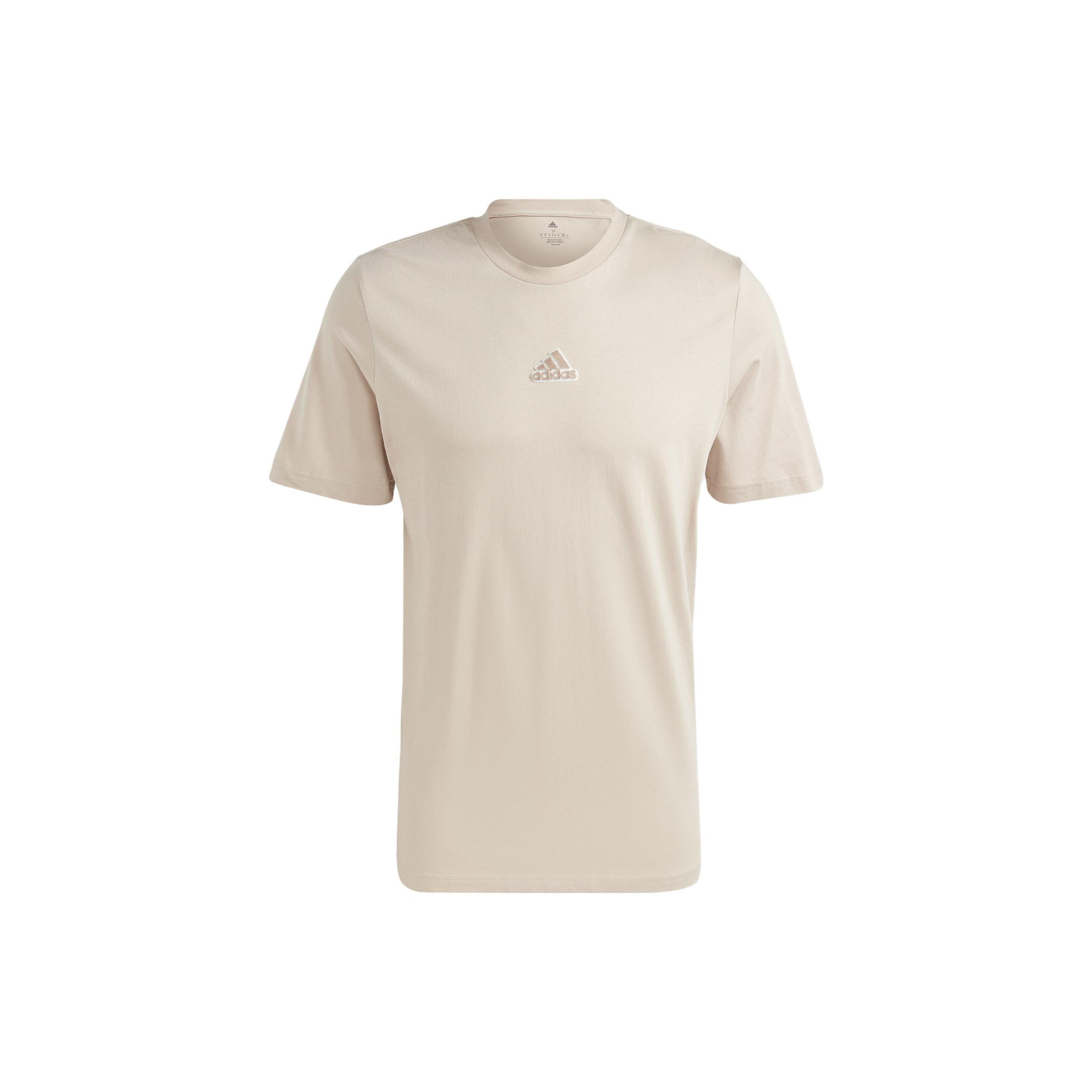 adidas Elevated Pile Embroidery Logo T-Shirts White Men s HY1333 XL