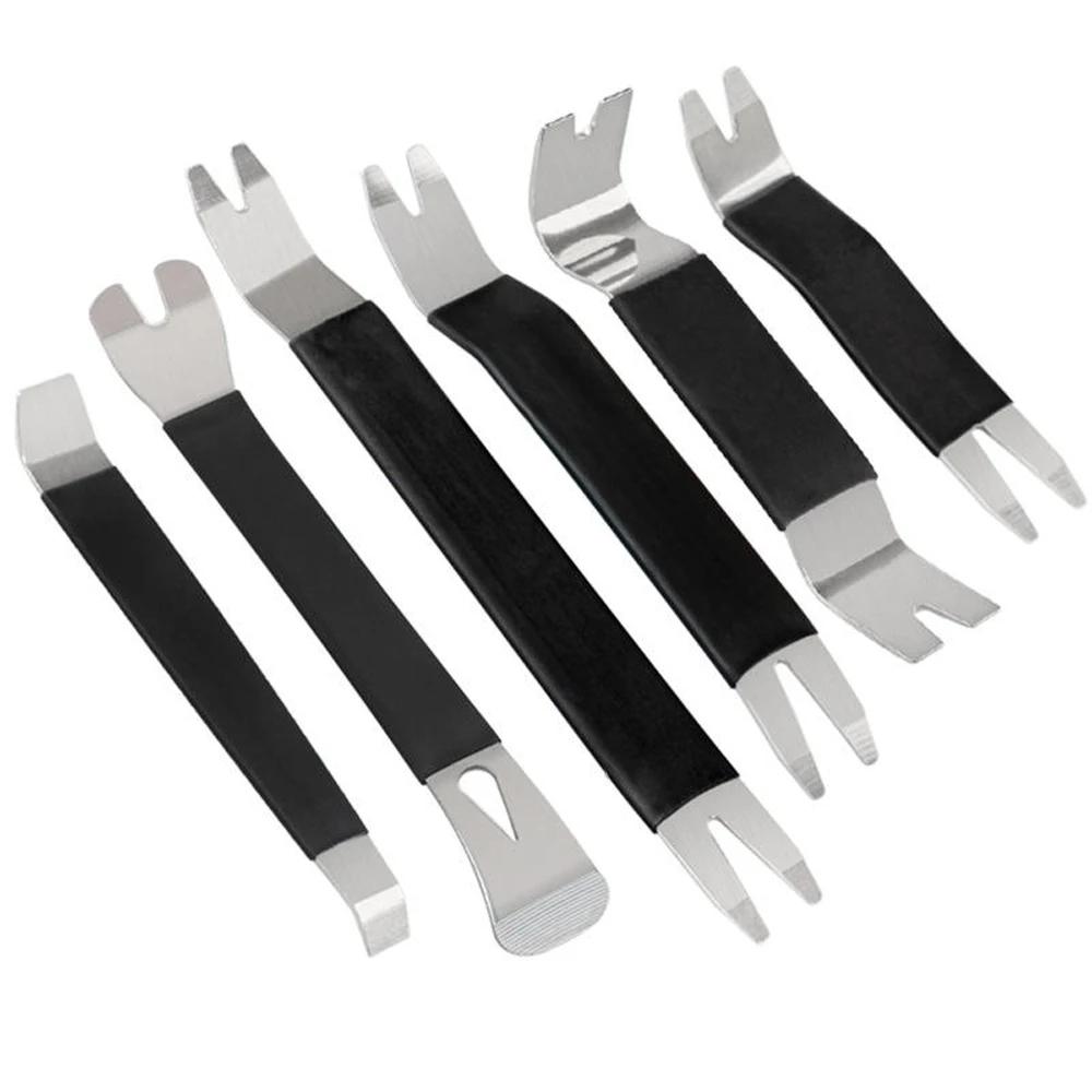 

6Pcs Portable Car Trim Removal Tool Kit Metal Pry Auto Door Clip Dashboard Audio Radio Panel Repair Disassembly Tools