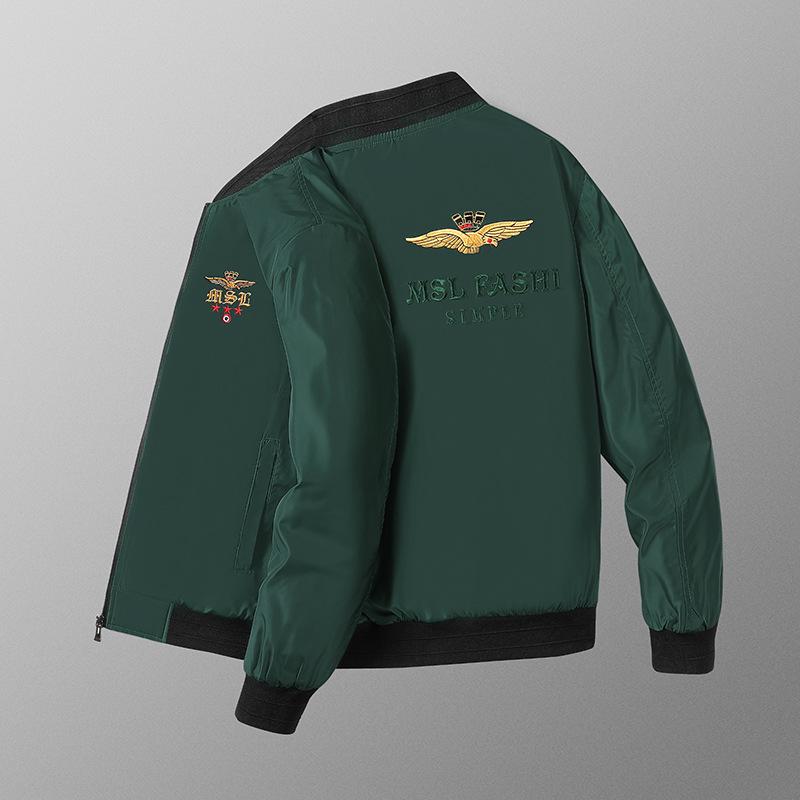 

Вышитый большой размер мужской бейсбольный воротник хлопковое пальто модная куртка в китайском стиле для мужчин 5XL