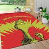Grinch Christmas Card Carpet Rug Soft Washable Antislip Home Living Room Sofa Mats Personalized Christmas Rug