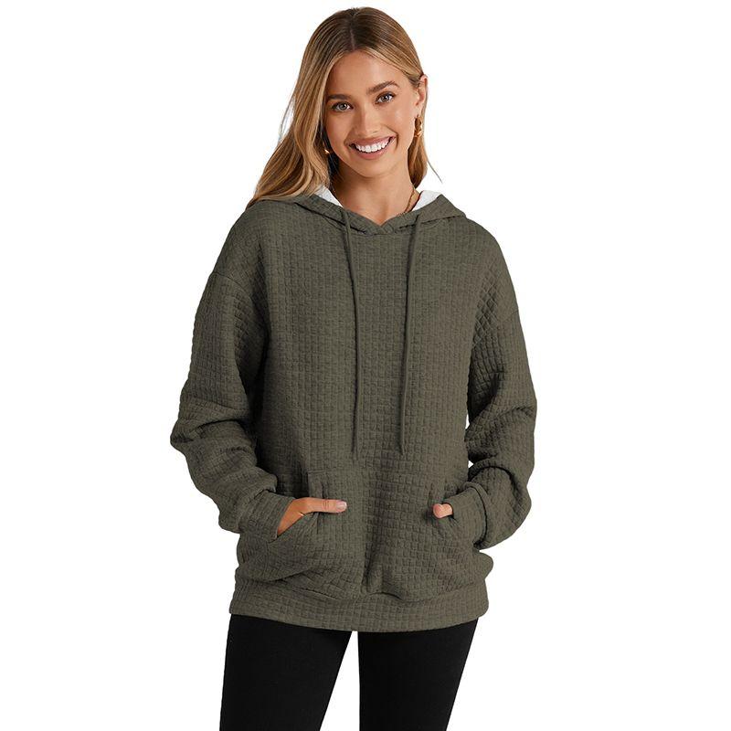 

2024 Winter New Arrival Women with Pocket Drawstring Hoodie European and American Leisure Thickening Thermal Loose Pullover Women LC25313889-P509 2XL code fits (75.00 kg-82.50 kg