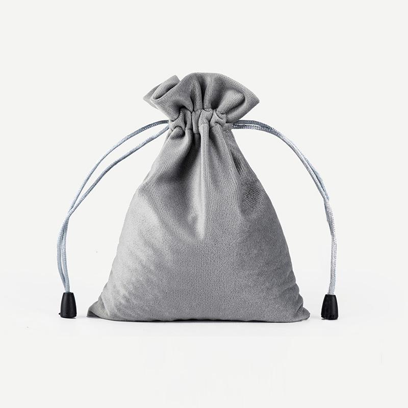 Luxury Velvet Drawstring Jewelry Pouch - Dustproof Storage for Accessories & Phones