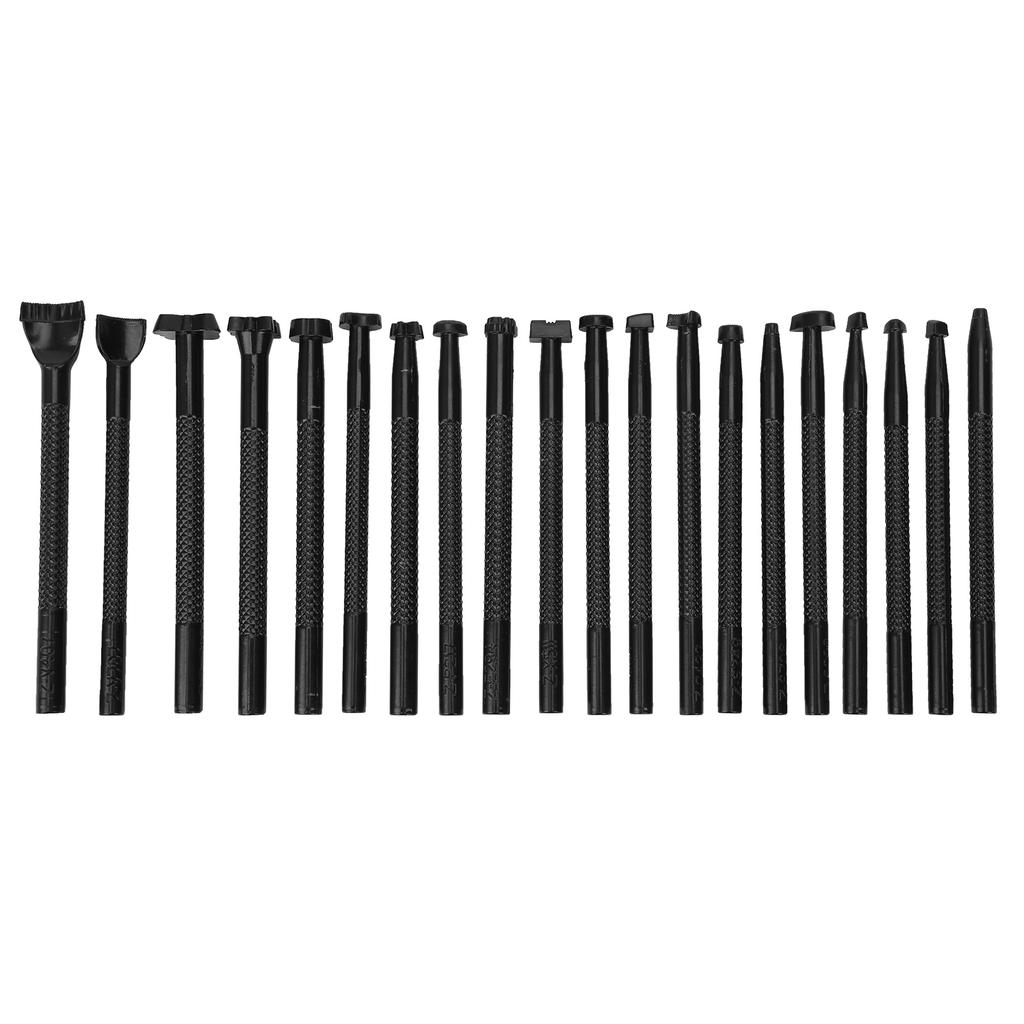 20Pcs Stamping Punch Tool Set Leather Working Saddle Making DIY Leather Craft Carving Stamper