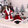 Christmas Velvet Wine Bottle Cover Lovely Dress Design Festive Bottle Ornament for Holiday Dinner Home Decor Xmas Gift