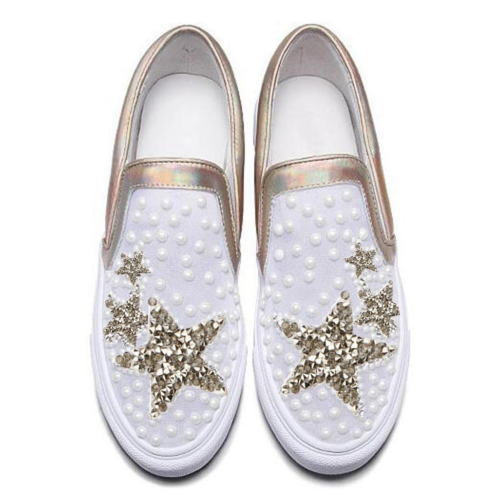 6pcs Rhinestone Star Patches Applique Patches Clothes Stick Sticker Badge
