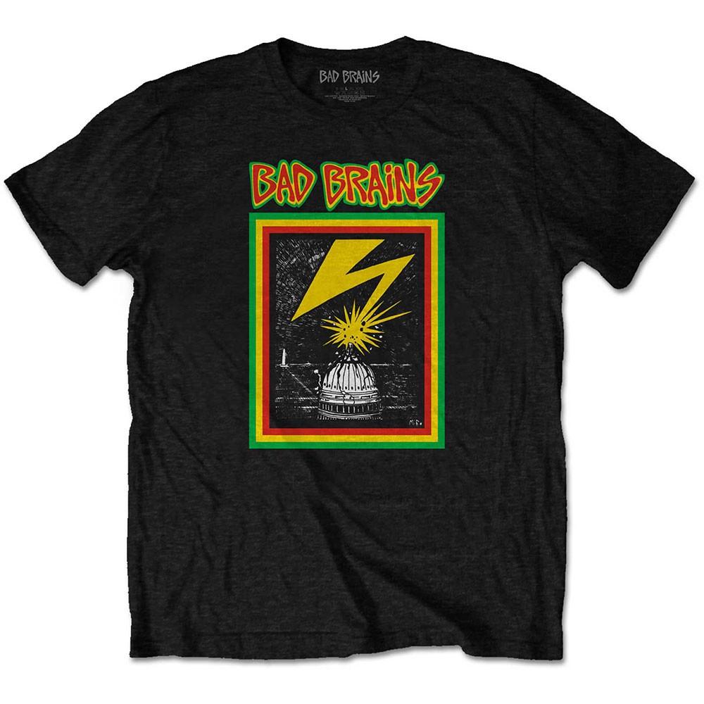 Men s Bad Brains Capitol Strike T-shirt Small Black S