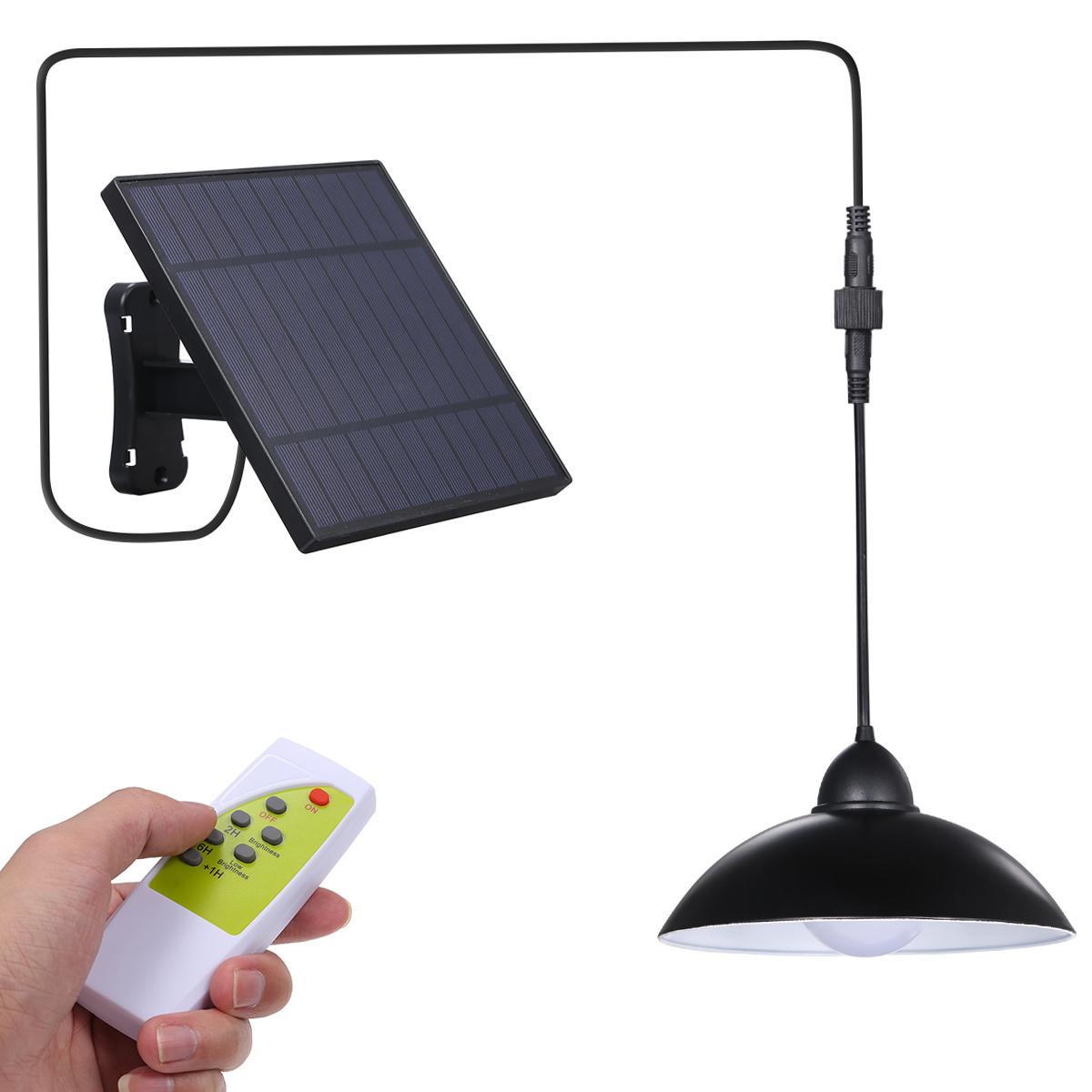 

Tomshine Solar Pendant Light with Remote Control Brightness Adjustable 12 LEDs Shed Lamp IP65 Water resistant Outdoor 12 leds білий