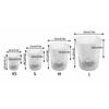 Self Watering Flower Pot Plastic Hydroponics Plants Pot Transparent Double Layer Flowerpot Cotton Rope With Injection Port Set