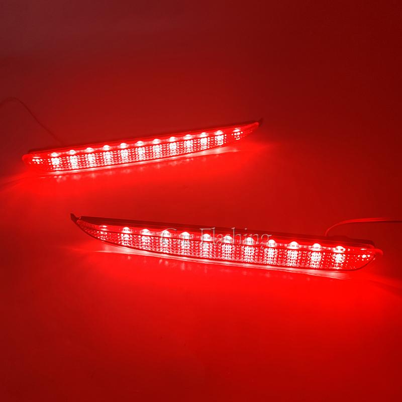 Car Flashing 1 Set For Mazda 6 2003 2004 2005 2006 2007 2008 LED Rear Bumper Reflector Brake Stop Light Running Lamp