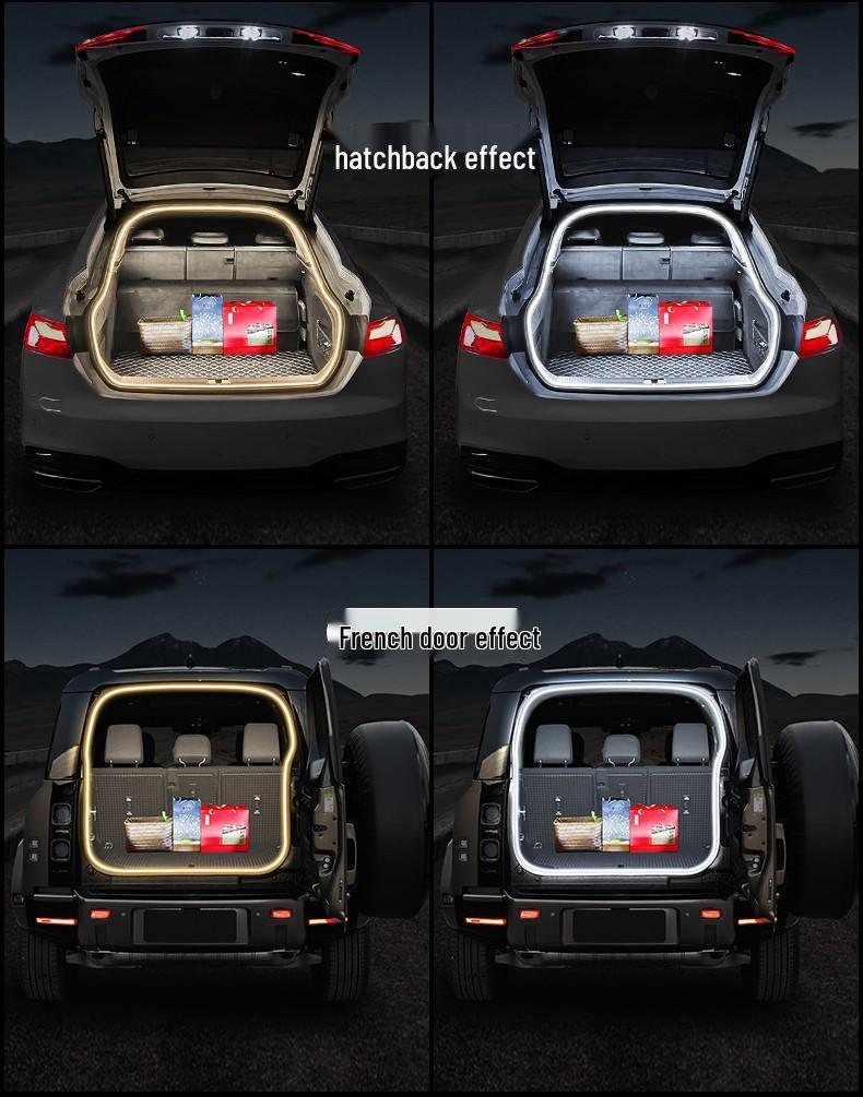 Accessoires Éclairage de Bienvenue à Flux d'Eau dans le Coffre et Éclairage d'Ambiance Intérieur pour Geely Emgrand L