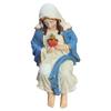 Sitting Design Virgin Mary Statue Resin Material Desk Companion Blessed Mother Mary Virgin Mary Ornament for Car Dashboard