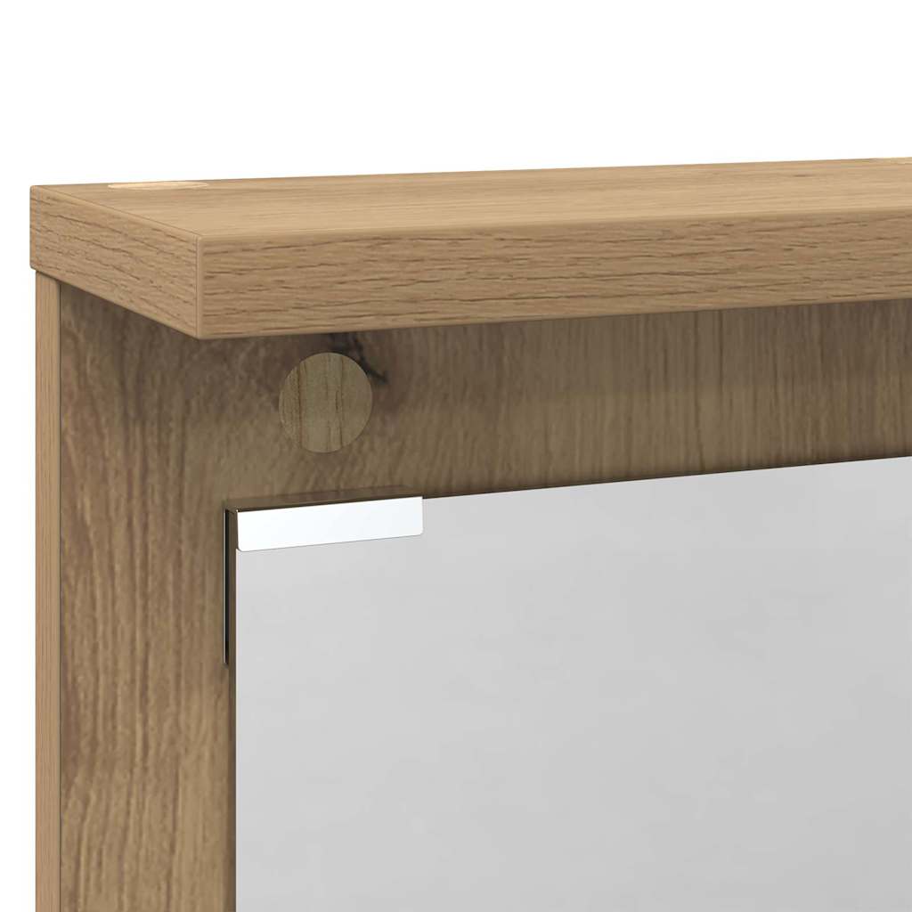 Wall Mounted Coat Rack Artisan Oak 84 x 10 x 80 cm