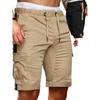 New Work Shorts Men'S Fall Splicing Solid Color Casual Sports Loose Straight Shorts Male