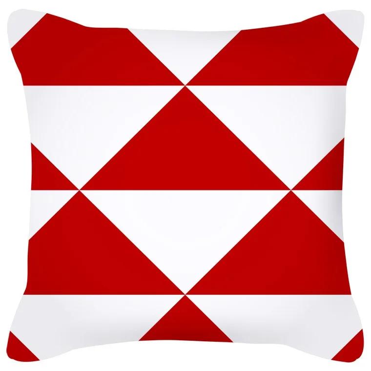 Cushion Cover Geometric Pattern Blue Gray Pillow  Upholstered Sofa   Home Decor