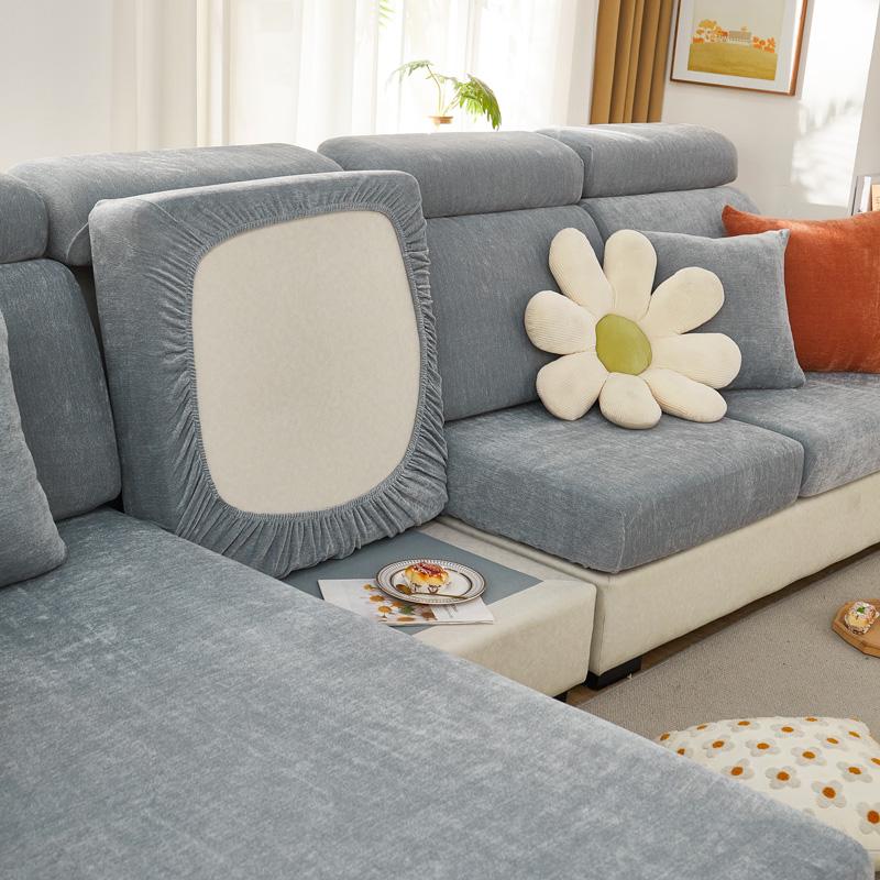 Elastic Sofa Chaise Cover Set Lounge for Living Room Cushion Seat Covers Adjustable Couch Armchairs 2 3 Seater Places Slipcovers