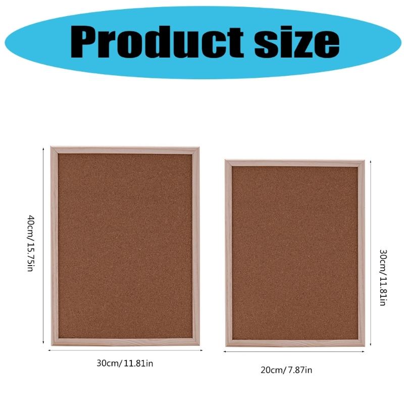 Memo Board Photo Decorative Board Pin Board Bulletin Board Cork Board School Office Home Supplies for Photos Schedules