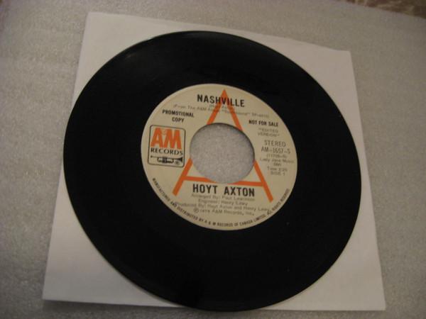 

7inch Record HOYT AXTON Nashville AM1657S AM Records 1975 Canada CountryFolk Used