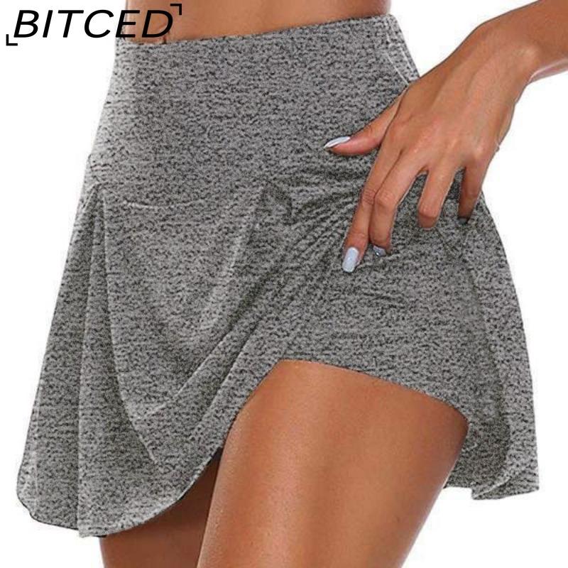 BITCED 13 Farben Damenmode Lässig Einfarbig Print Sommer Frühling Rock