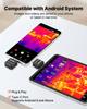 Thermal Imaging Camera for Android, 512 X 384 TISR Super Resolution, 25HZ Refresh Rate Infrared Thermal Imager for Smartphone Tablet, 256 X 192 IR