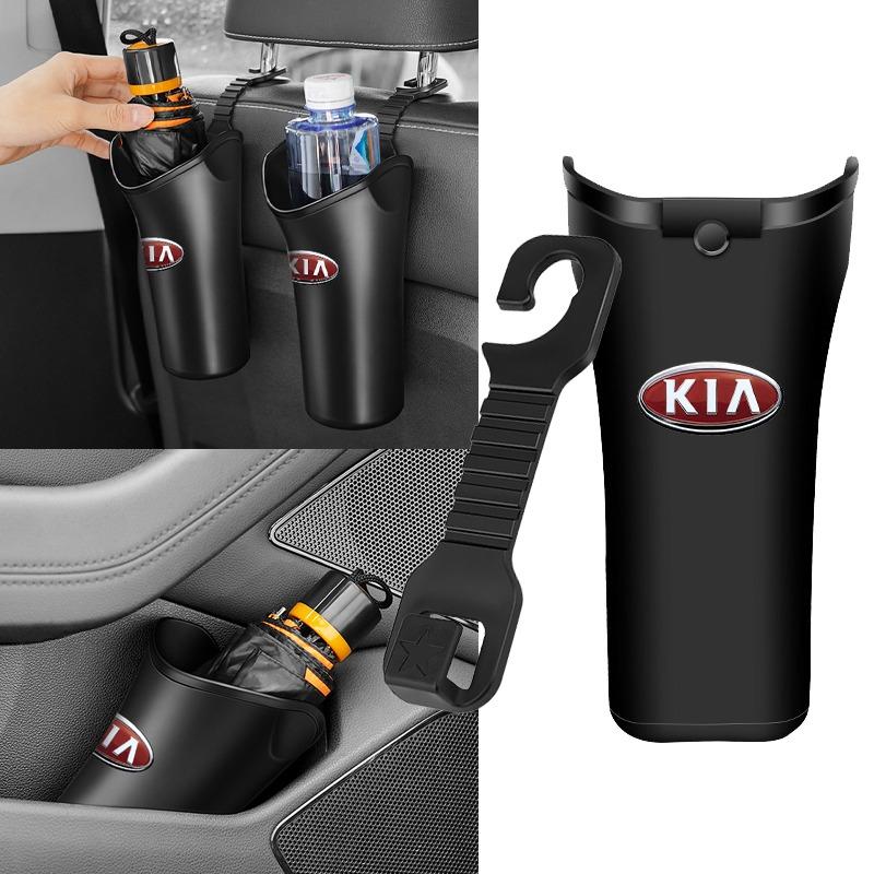 Fashion Car Styling Car Storage Box Umbrella Garbage Organizer Bucket For Kia Rio Ceed Sportage Cerato Soul Sorento K2 K5 Flip Car Accessories